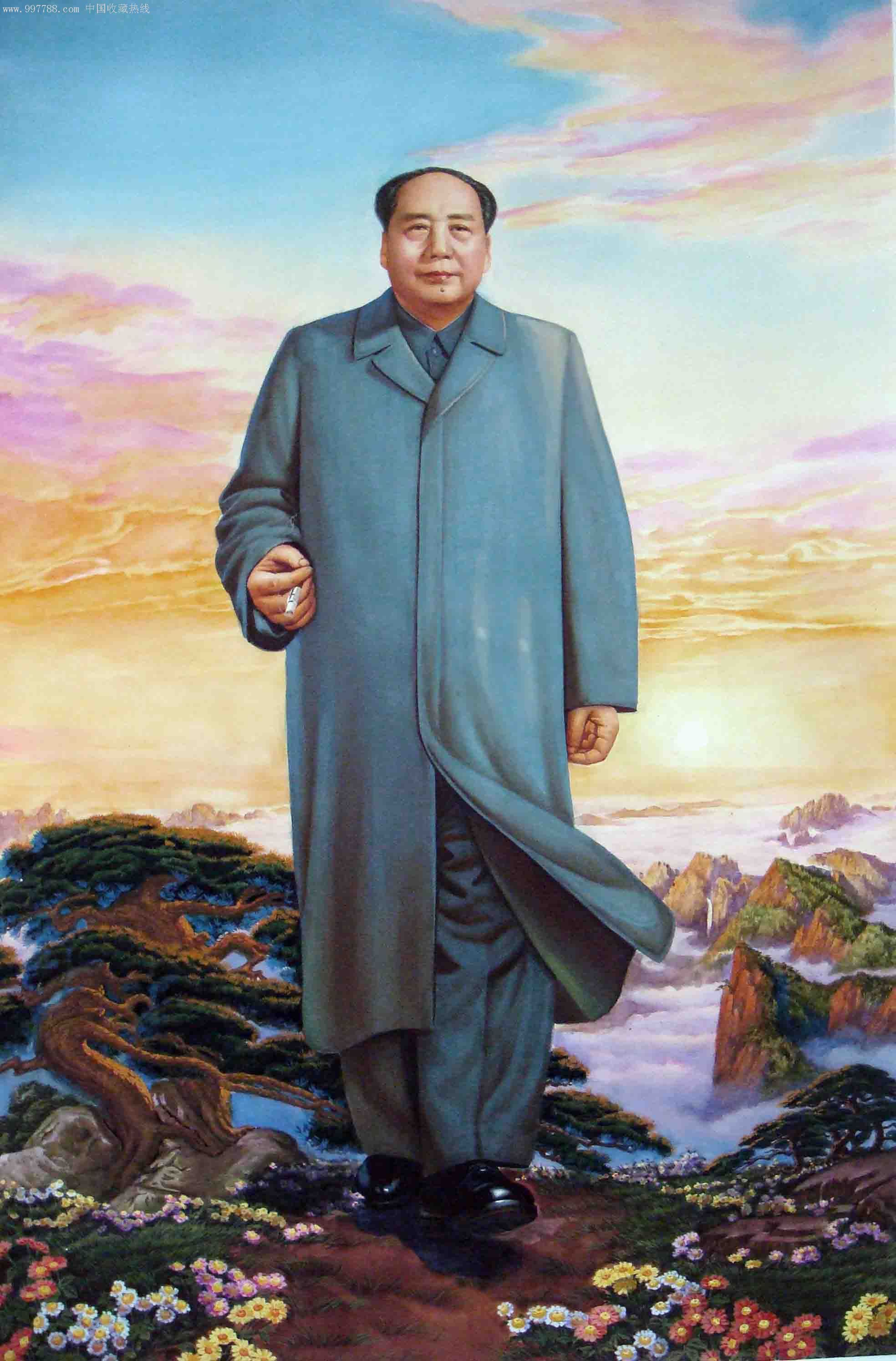 《东方红》(享受国务院特殊津贴专家,国家一级美术师成砺志作品)