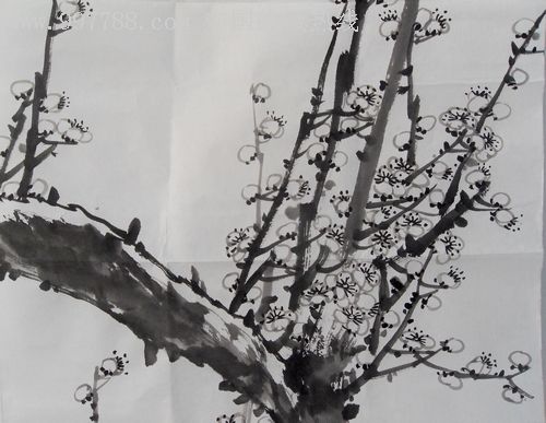 梅兰竹菊四条屏水墨画字画书画花鸟画中国画四条屏国画真迹画