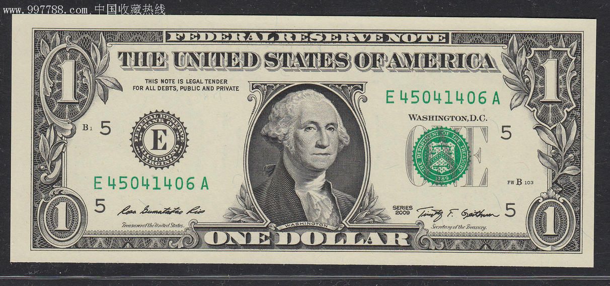 美国2009年1美元