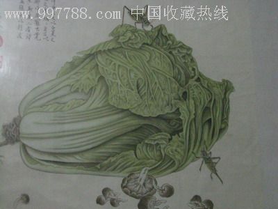 精品工笔画——白菜蝈蝈