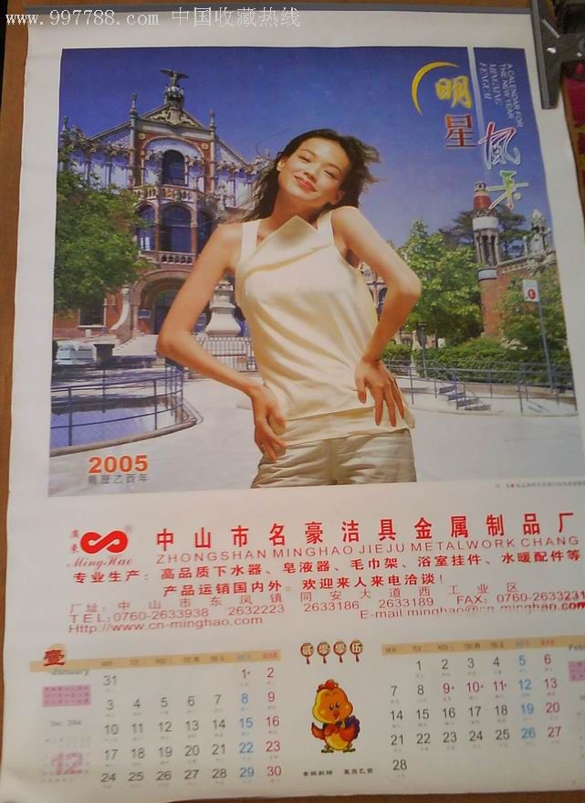 2005年明星风采美女挂历