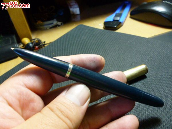 美国制—派克51"1946年真空金笔!金笔尖饱满!少见的墨绿色!