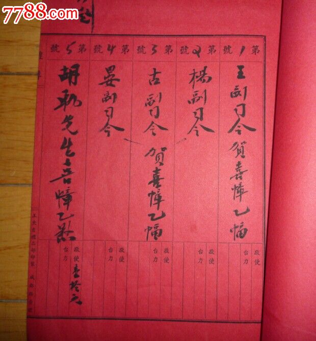民44年(1955年)结婚礼簿3册