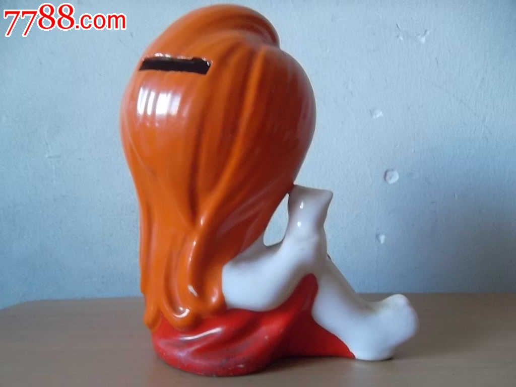 抱狗的女孩储蓄罐-价格:100元-se26983934-雕