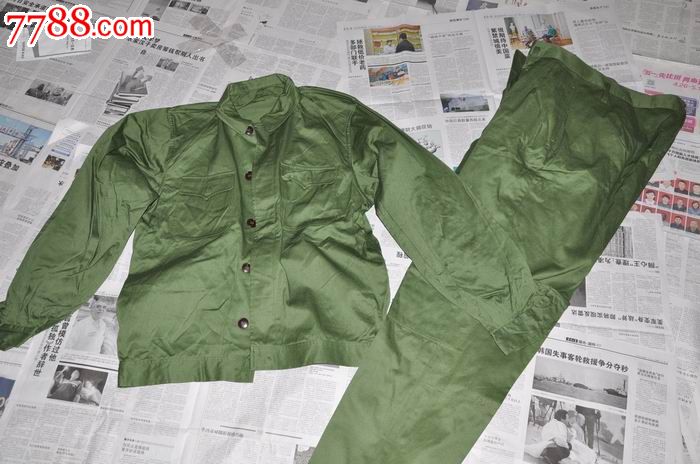 全新原套65陆军2号涤卡工作服军装一套-旧军服