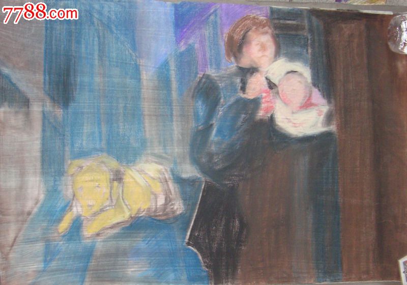 【画家牛子珍·素描原画稿】西方油画临摹-素