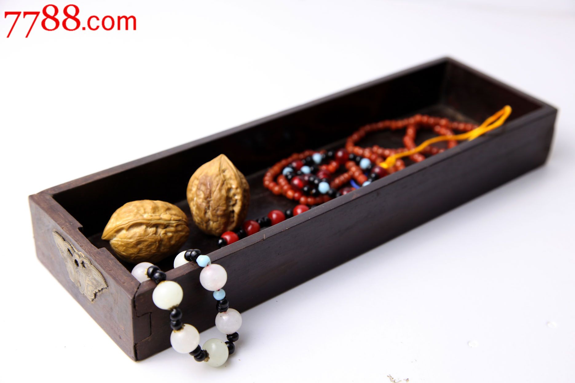 老酸枝抽斗一对-价格:328元-se27321458-木盒