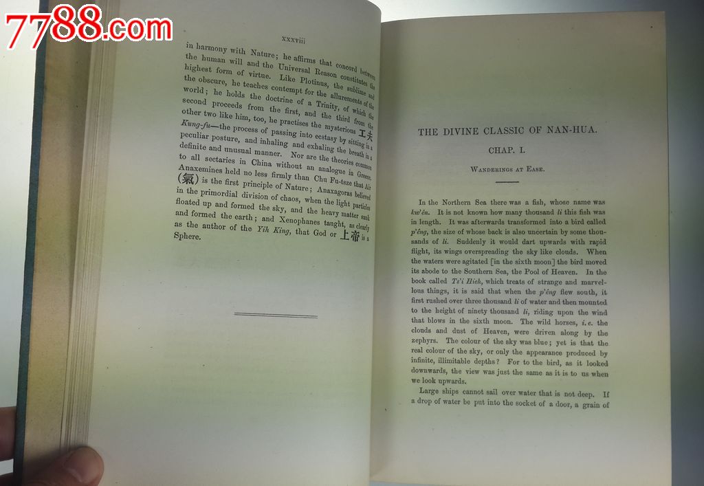 1881年版《南华真经:道家哲学家庄子的著作》