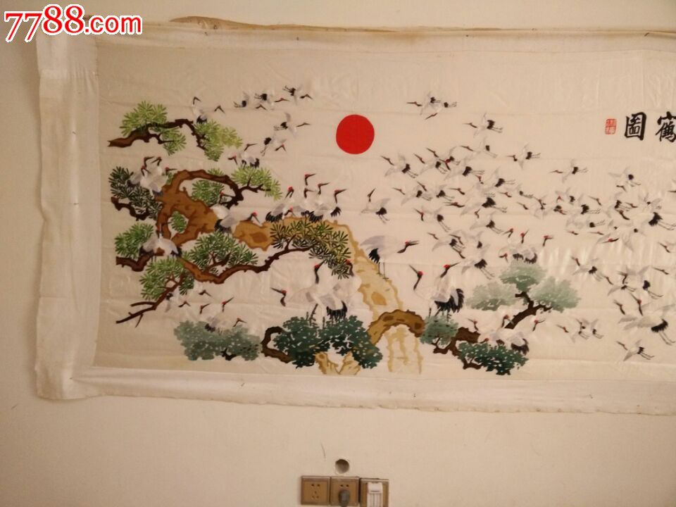 湘绣百鹤图