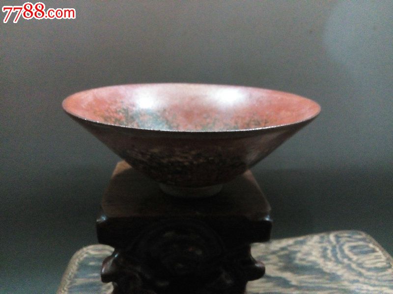 年底甩卖宋建窑瓷盏黑釉瓷碗古董古玩老瓷器收藏特价包邮