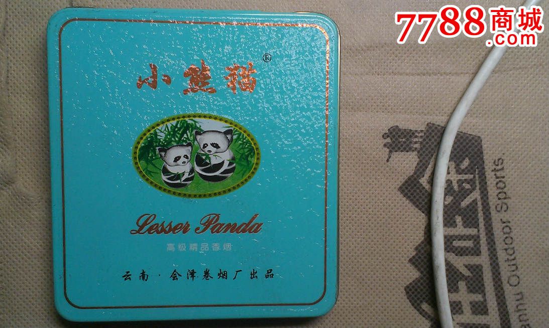 早期小熊猫铁质硬盒烟标。-价格:20元-se2868