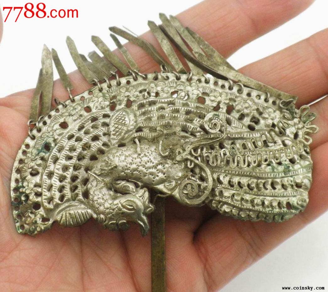 1192精美凤凰银钗-价格:150元-se28993905-银