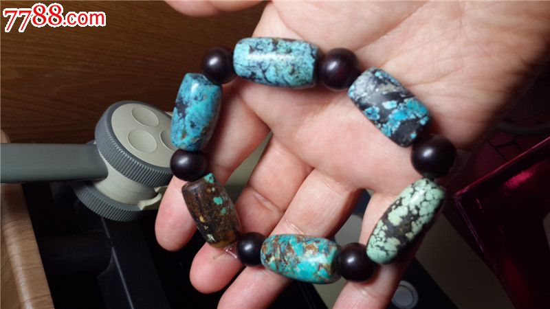 天然原矿湖北乌兰花绿松石手链手串