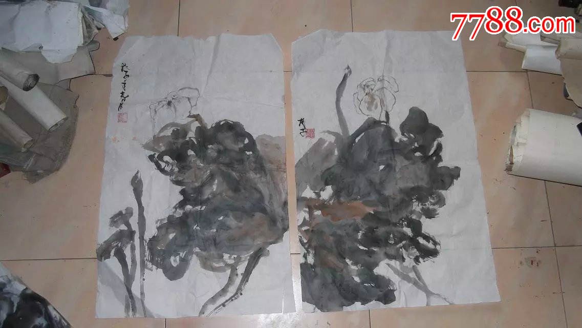 名家水墨画花卉,林群画的,水平非常的高,不是一般的高