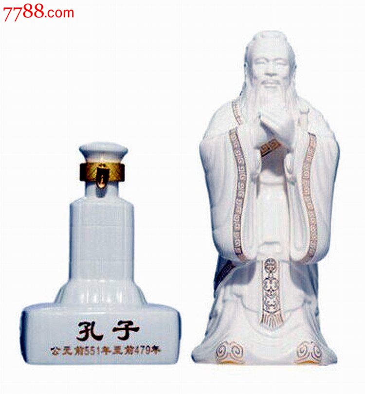 孔子先师圣像酒(孔府家)2014年52度500毫升陈年老酒包老包真