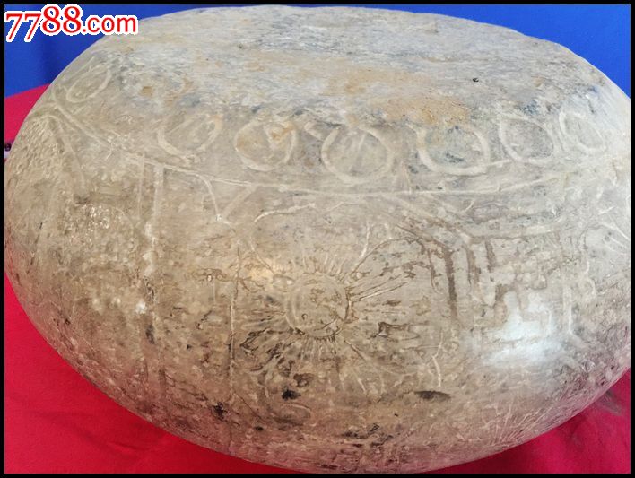 清代漂亮石鼓器型精美