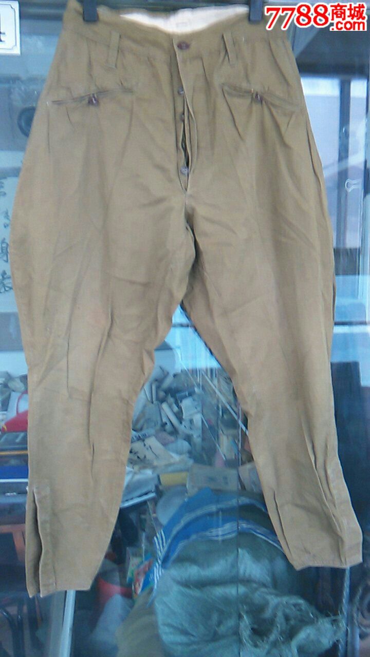 五六十年代<em>骑兵</em>棉布<em>马裤</em>,旧<em>军服</em>,军裤,五十年代