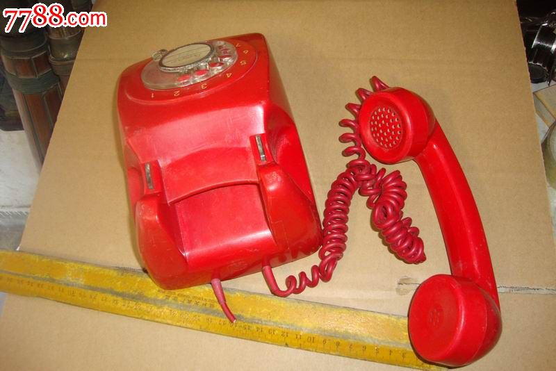 红壳老旧拨号故障电话机-se30045842-七七八