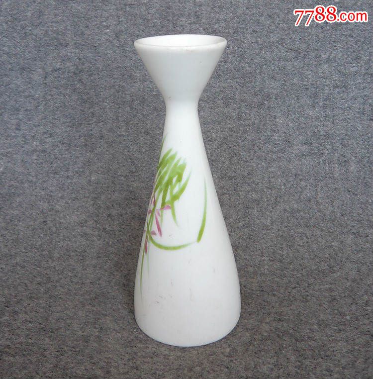 粉彩小酒壶瓷器民俗老物件兰花温酒壶唐山明华公司怀旧收藏包老真