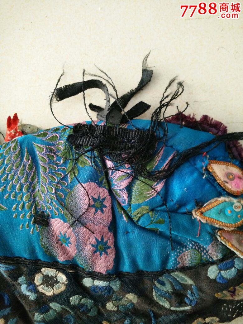 清代鹤帽子,刺绣,尺寸17*12cm-价格:200元-se