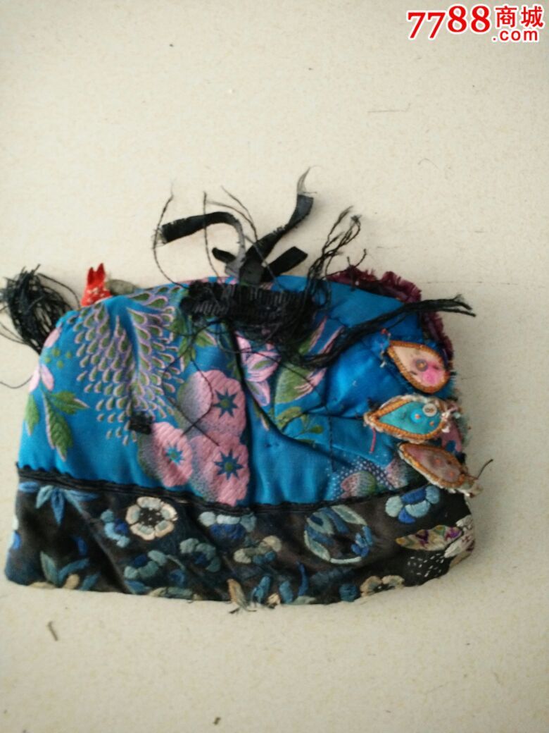 清代鹤帽子,刺绣,尺寸17*12cm-价格:200元-se