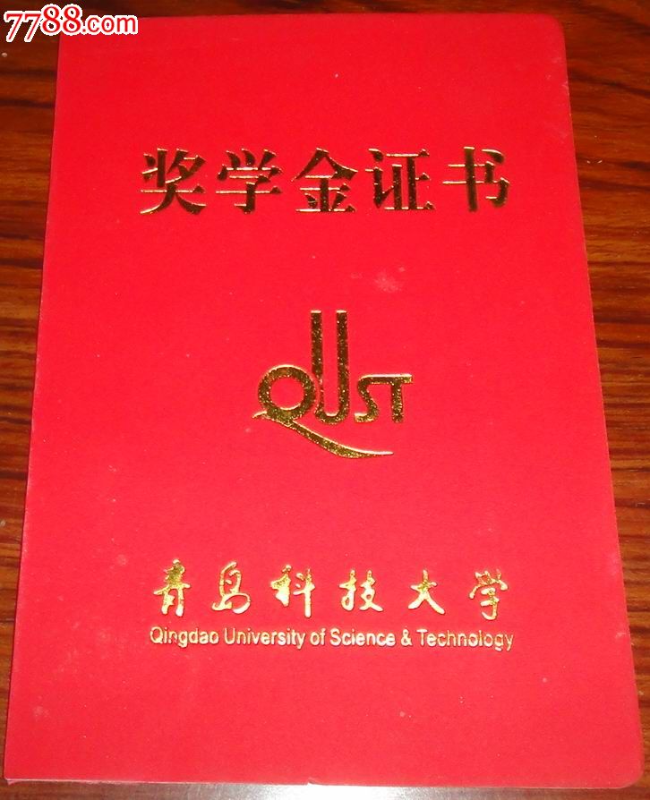 青岛科技大学【奖学金证书】(思想品德)2006-2007