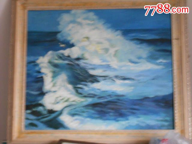 海燕_油画原画_老边古玩店【7788收藏__中国收藏热线】