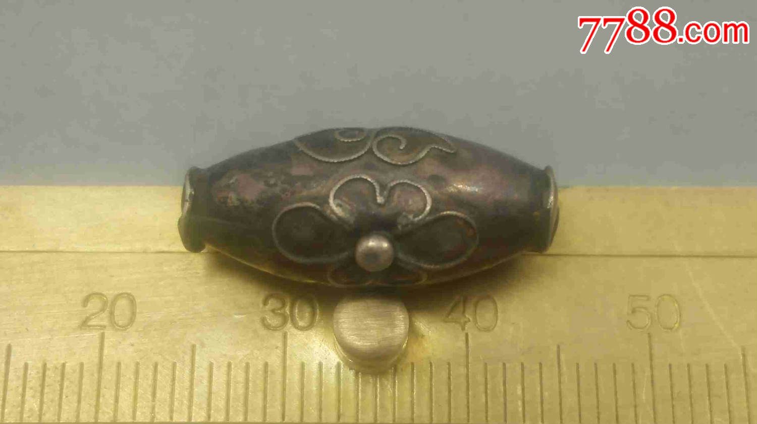 三生缘老银G149精美老银鼓挂件-价格:165元-s