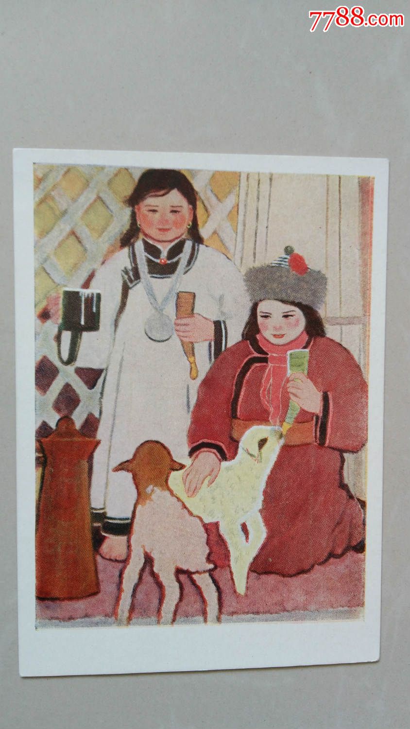 苏联版中国事物《蒙古族妇女》-价格:50元-se