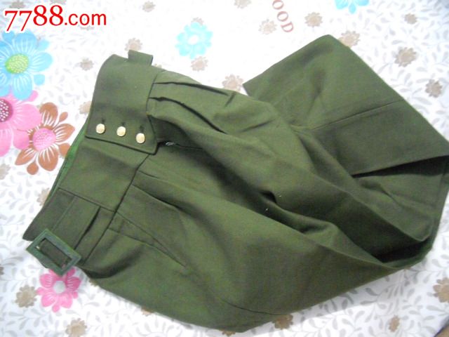 退役87陆文工团<em>演出服</em>裤子(<em>马裤</em>呢面料)_旧军