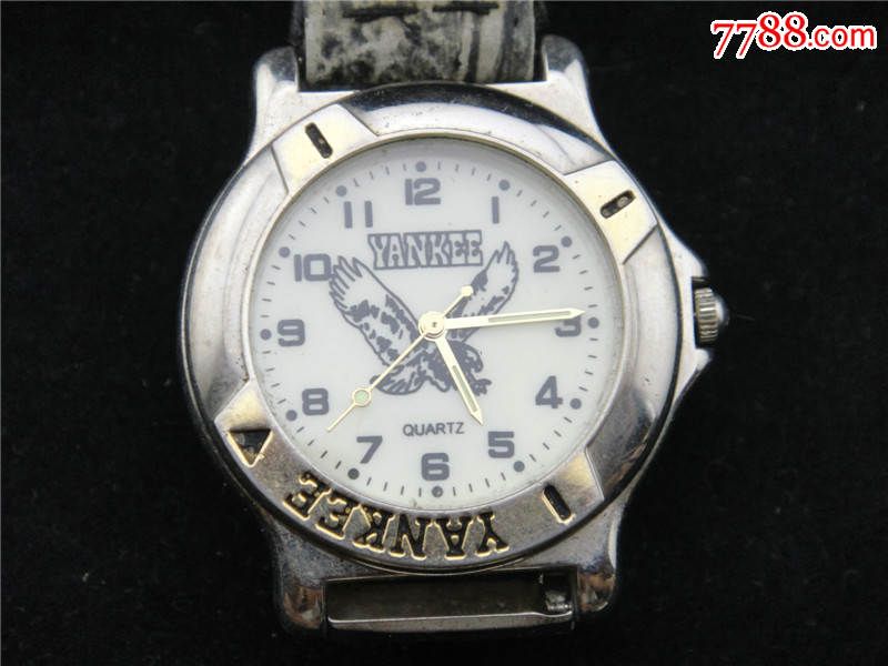 美品全盘夜光YANKEE石英电子男士表_手表\/腕