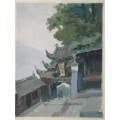 建筑风景水粉画(se32196556)_7788收藏__中国收藏热线