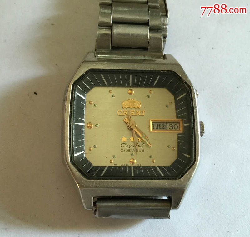 二手机械手表日本双狮牌全自动手表机械男表方