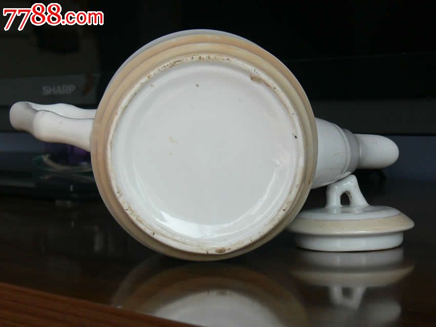 荷花双喜鸳鸯壶-价格:150元-se32607439-茶壶