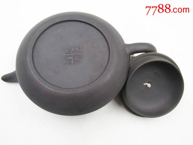 早期方圆牌精致紫砂壶美品茶壶,紫砂壶,七十年