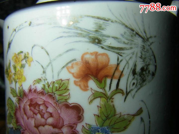 民俗茶文化茶壶景德镇瓷器江西永发出品民国贴