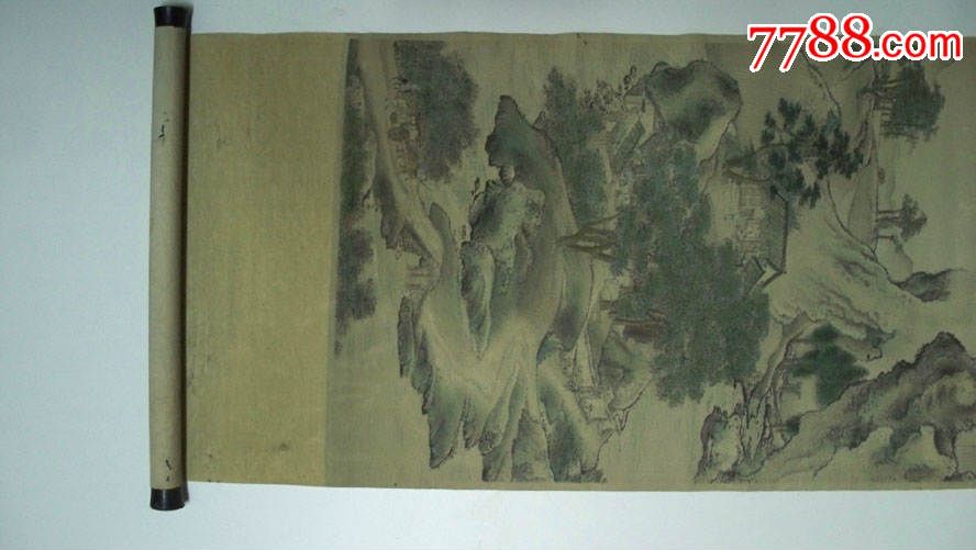 上世纪六七十年代-杭都锦生厂"袁江画-践约图"丝织画_价格180.