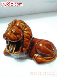 小狮子烟缸一个-价格:38元-se33384945-雕塑瓷