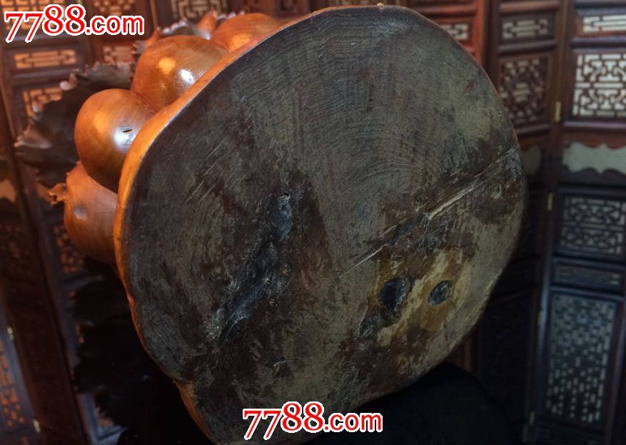 【小叶精品】老包浆祖国黄杨精雕摆件福瓜藤蔓木雕土说课稿图片