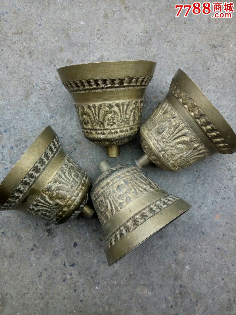 4个铜摇铃,铜铃\/铃铛,铜铃铛,年代不详,黄铜,其他用途,se34054179,零售,七七八八铜铃铛
