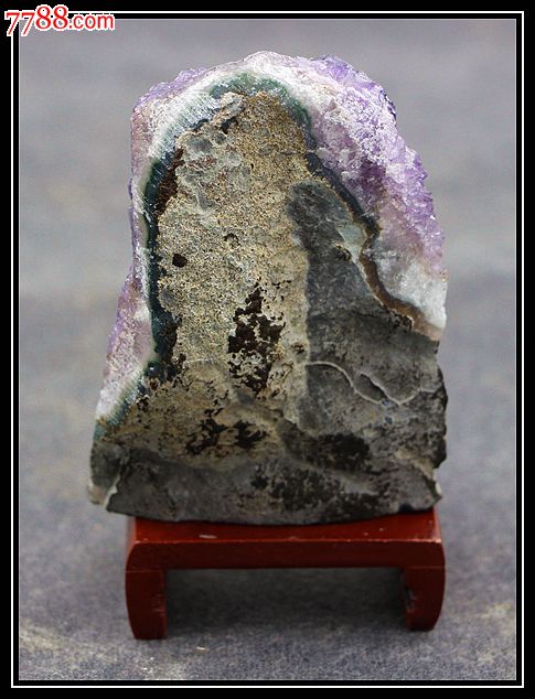 矿物晶体奇石头原石极品天然乌拉圭紫晶洞摆件紫水晶原石摆件g