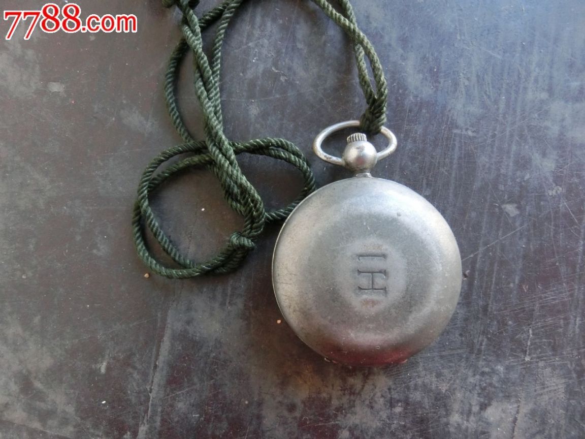 红色收藏民国老指南针仪表怀表古玩杂项稀有文