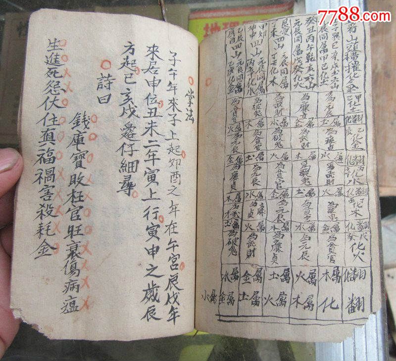 清代朱批手写炉传斗首日精月华五运六气选择妙用诀杨公符法秘诀