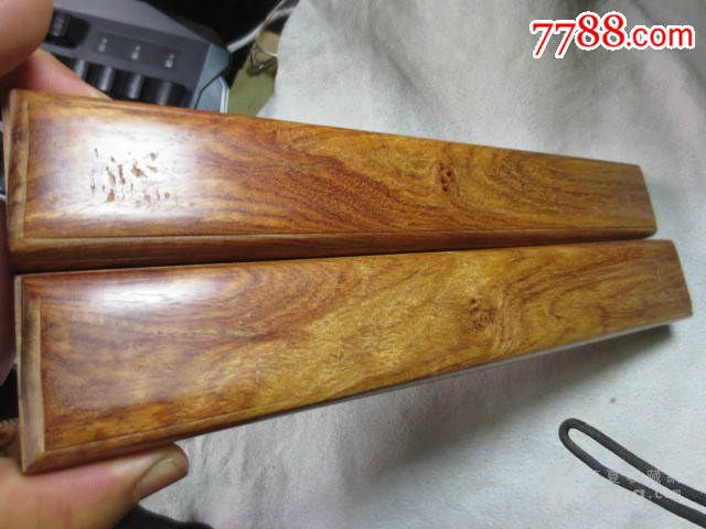 127号正宗海南黄花梨镇纸一对28.5x4.5x3cm