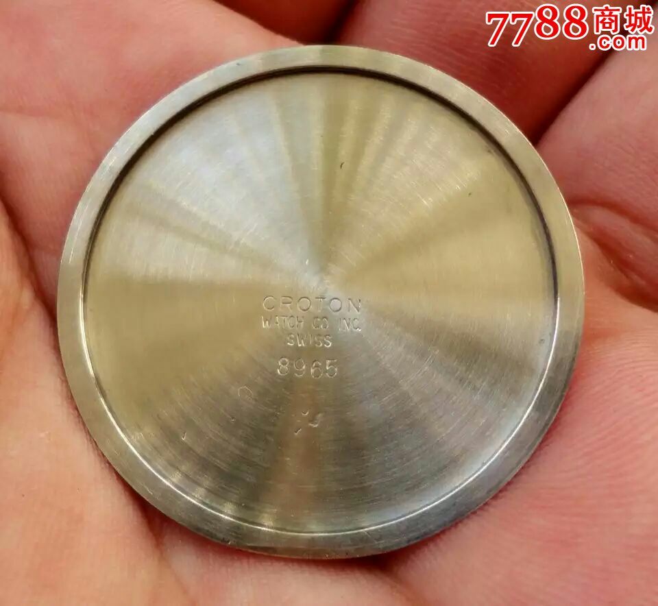 瑞士古董 巴豆 竖纹盘 超薄 小三针手卷机械手表_价格8888.