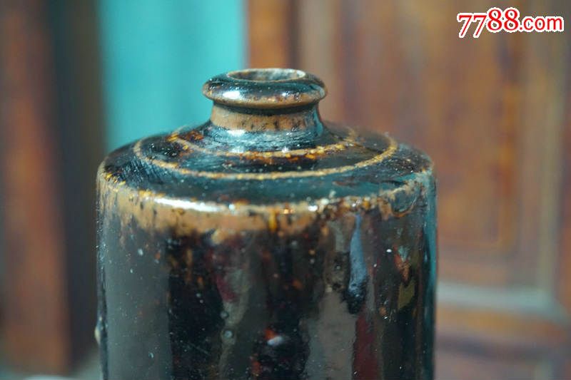 清代黑釉茅台酒瓶