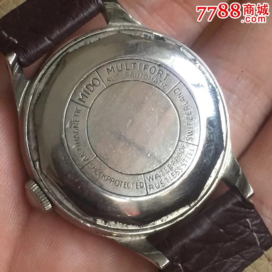 瑞士古董表经典款美度mido,玫瑰金圈