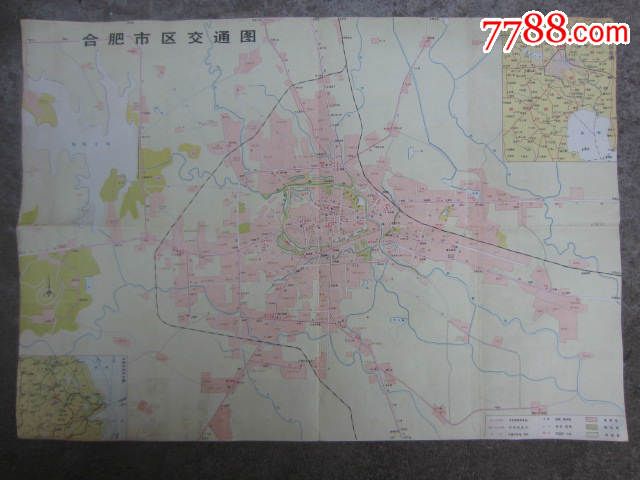 合肥旅游交通图(4开)