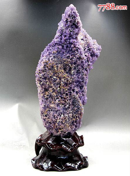 奇石头原石矿物晶体收藏级天然紫葡萄玛瑙观赏石葡萄玛瑙原石25