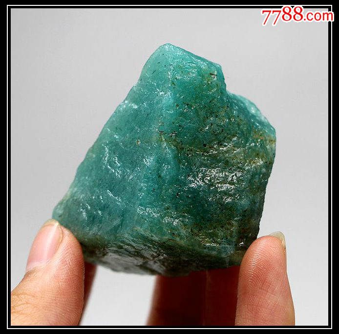 矿物晶体奇石头宝玉石原石标本天河石晴高纯度隆玉原石天河石12